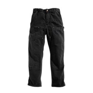 Loose Fit Washed Duck Double-Front Utility Work Pant,Brown, MENS 36X30